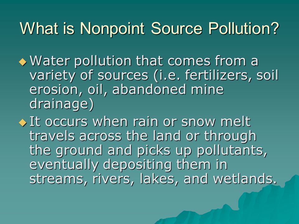What is Nonpoint Source Pollution