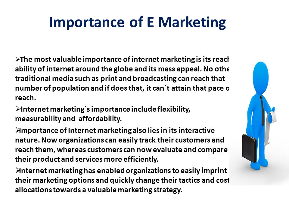 Importance of E Marketing