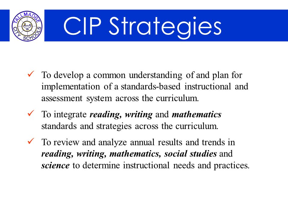 CIP Strategies