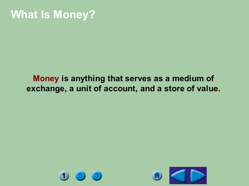 What Is Money.