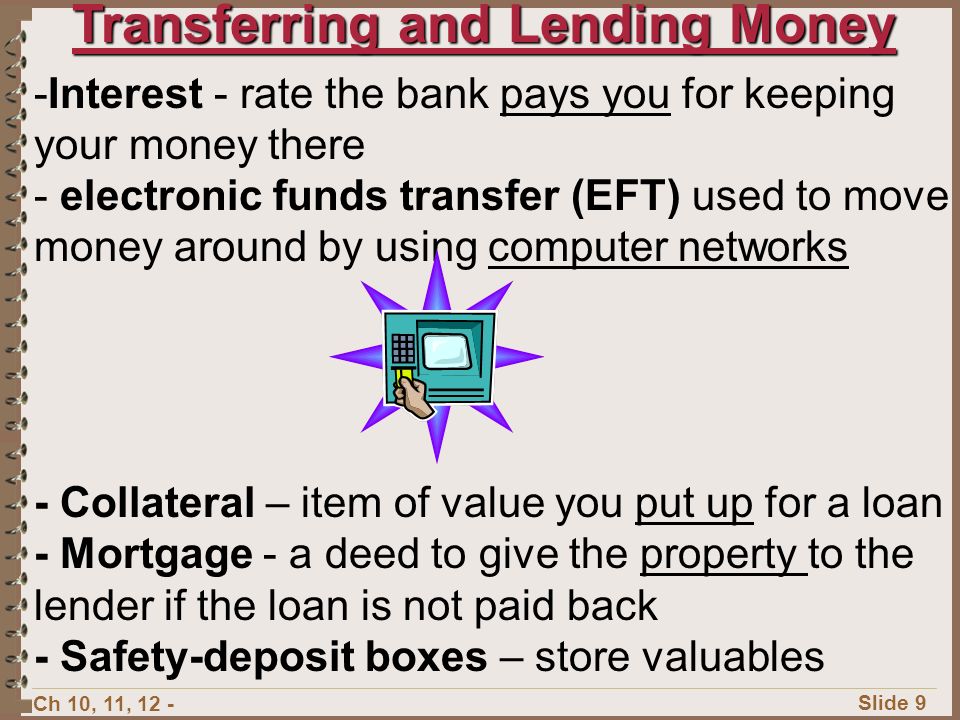 Transferring and Lending Money