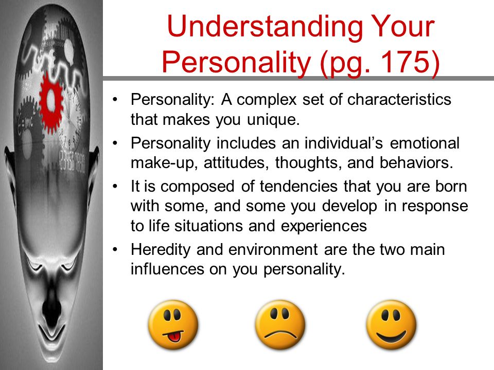 Understanding Your Personality (pg. 175)