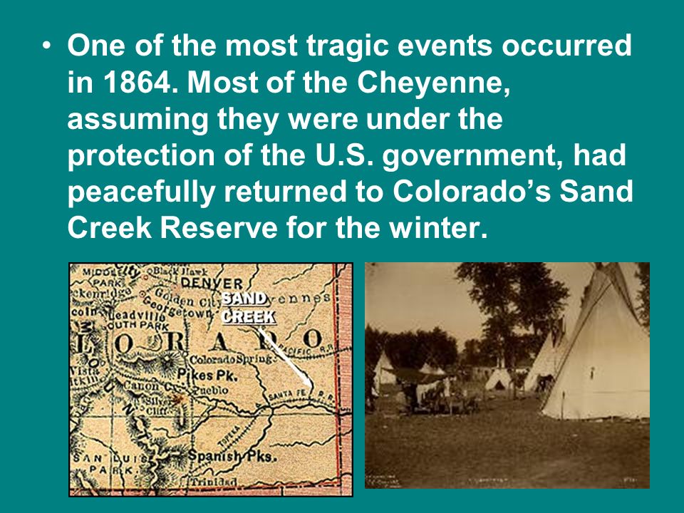 One of the most tragic events occurred in 1864