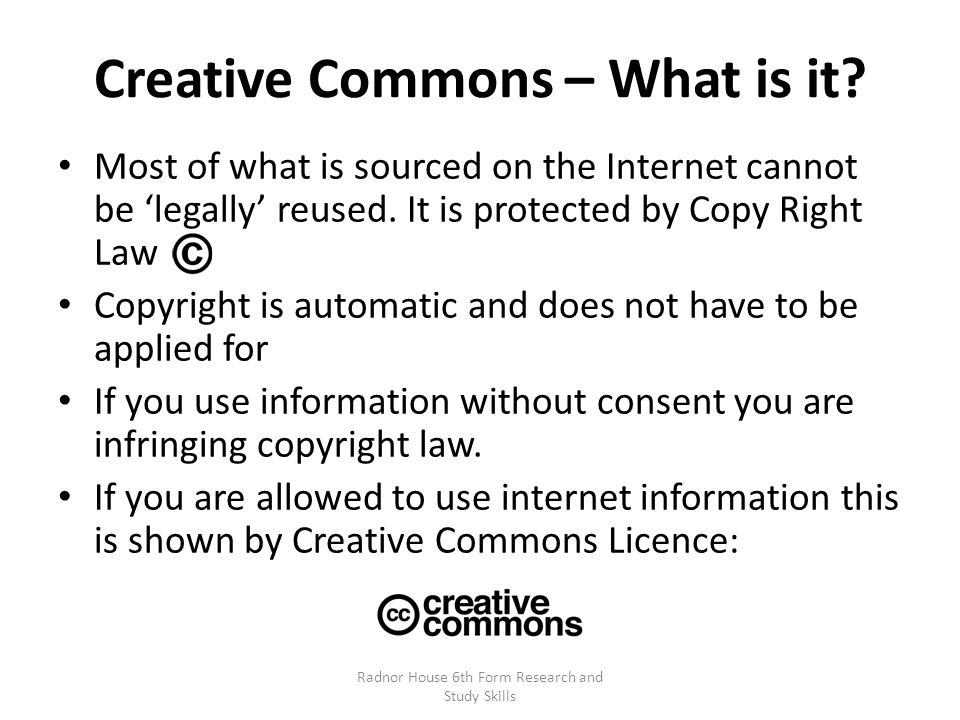 Creative Commons – What is it