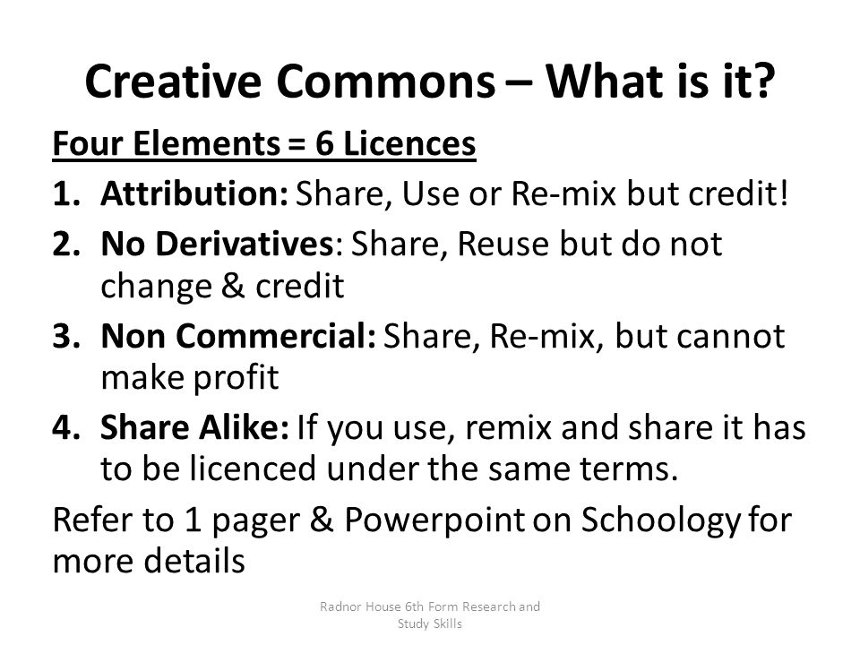 Creative Commons – What is it