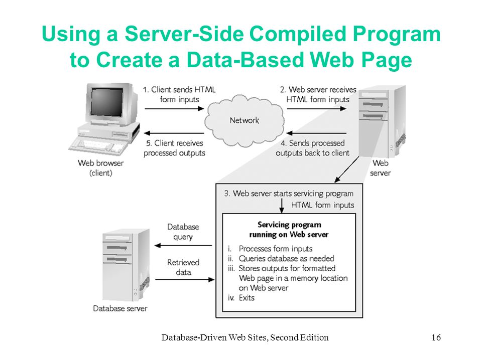 Using a Server-Side Compiled Program to Create a Data-Based Web Page