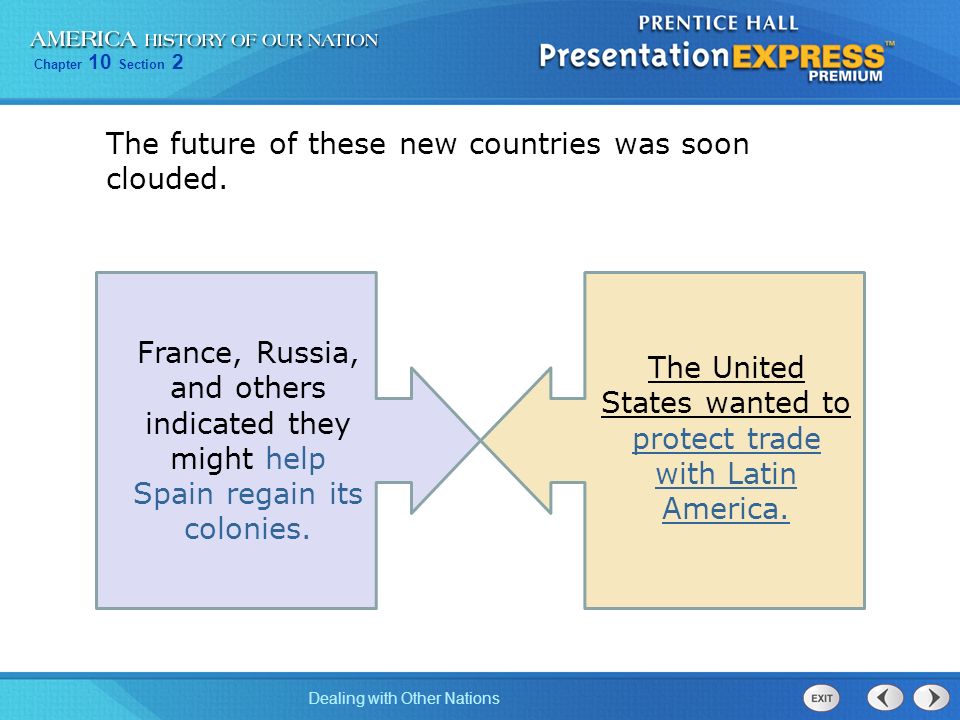 The United States wanted to protect trade with Latin America.