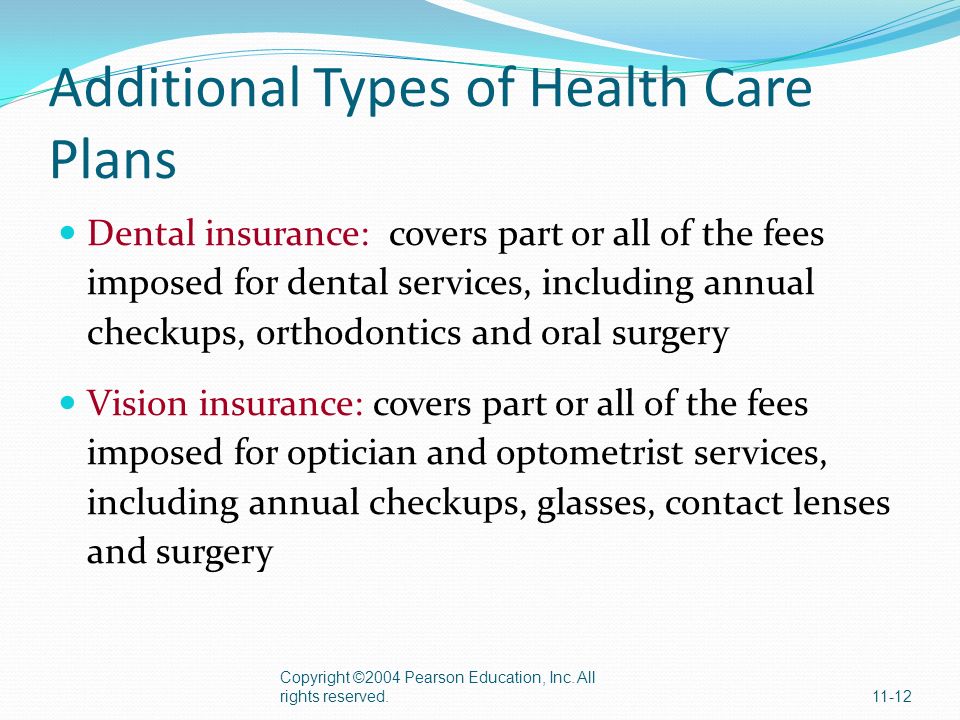 Additional Types of Health Care Plans