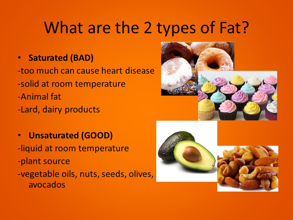 What are the 2 types of Fat