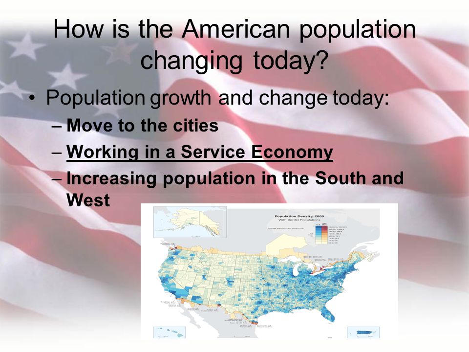 How is the American population changing today