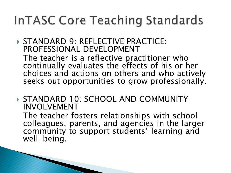 InTASC Core Teaching Standards