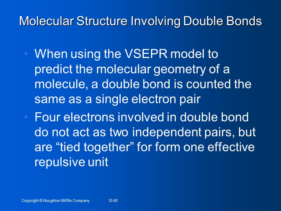 Molecular Structure Involving Double Bonds