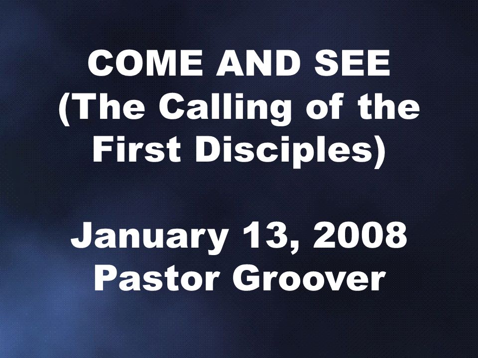 (The Calling of the First Disciples)