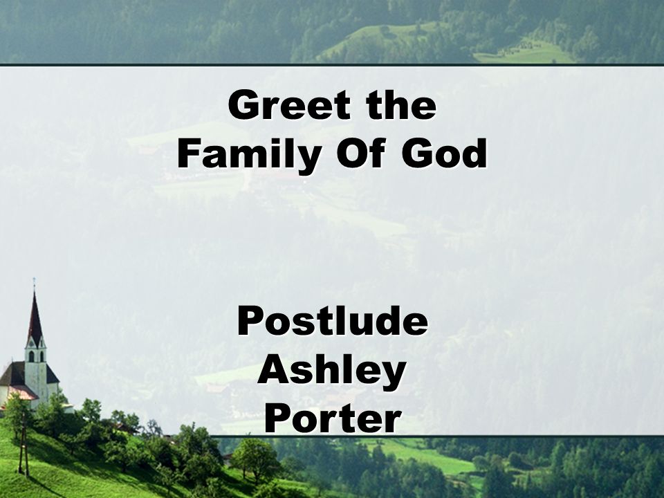 Postlude Ashley Porter