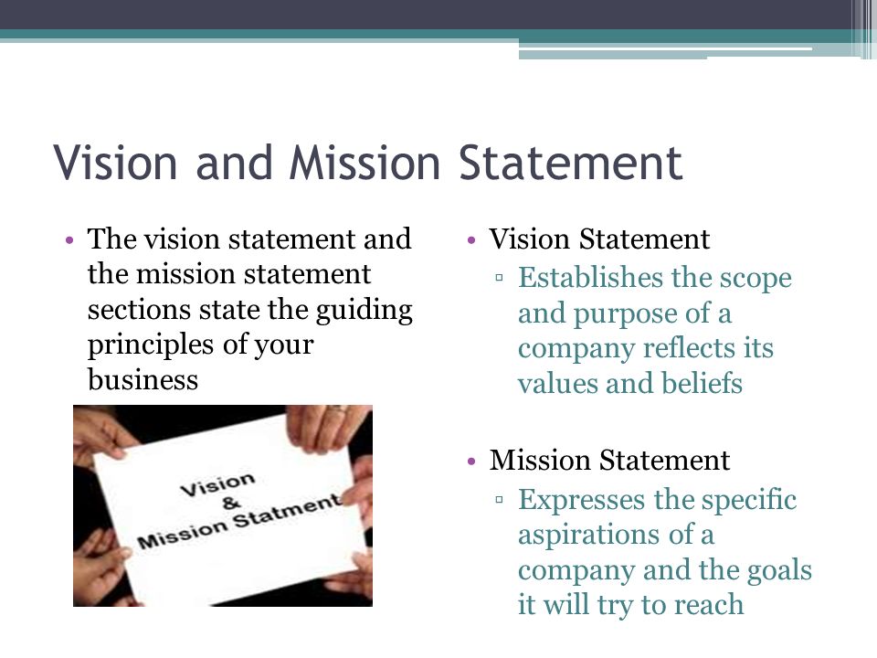 Vision and Mission Statement