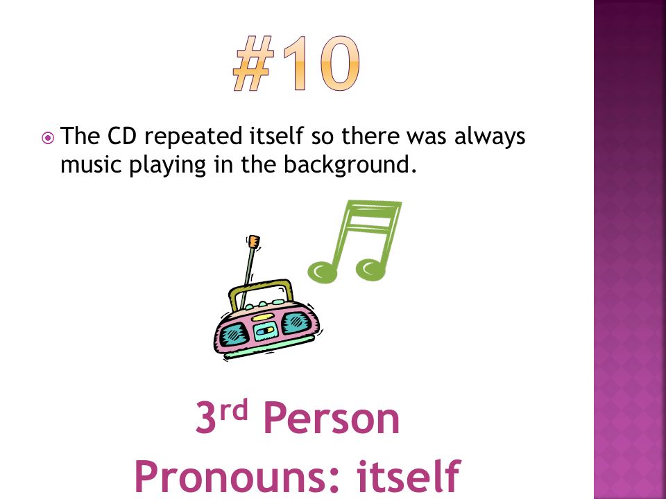 #10 3rd Person Pronouns: itself