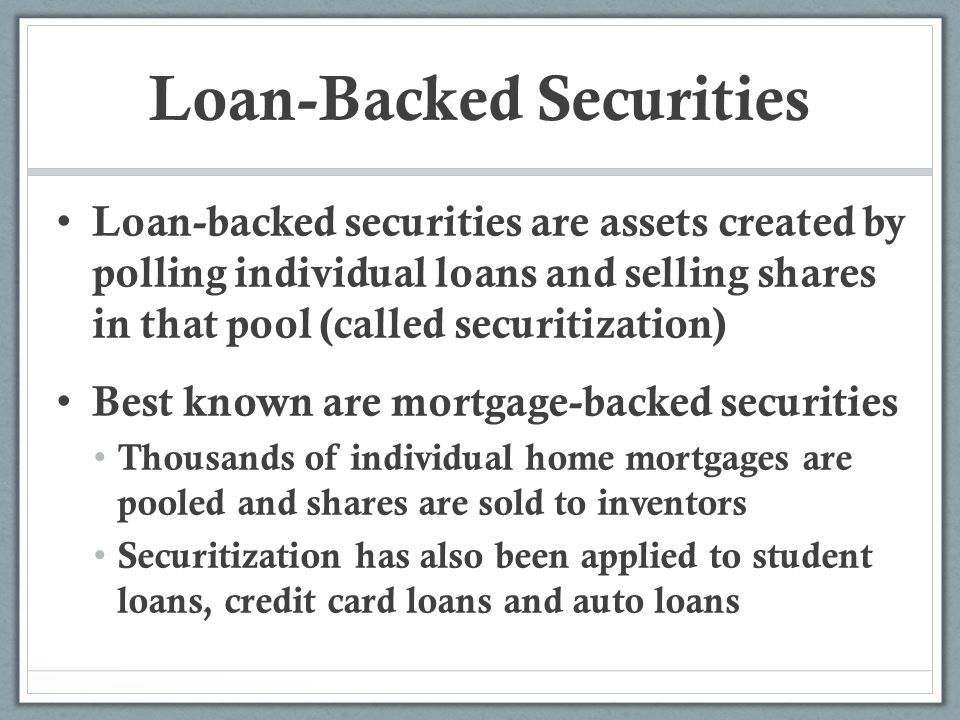 Loan-Backed Securities