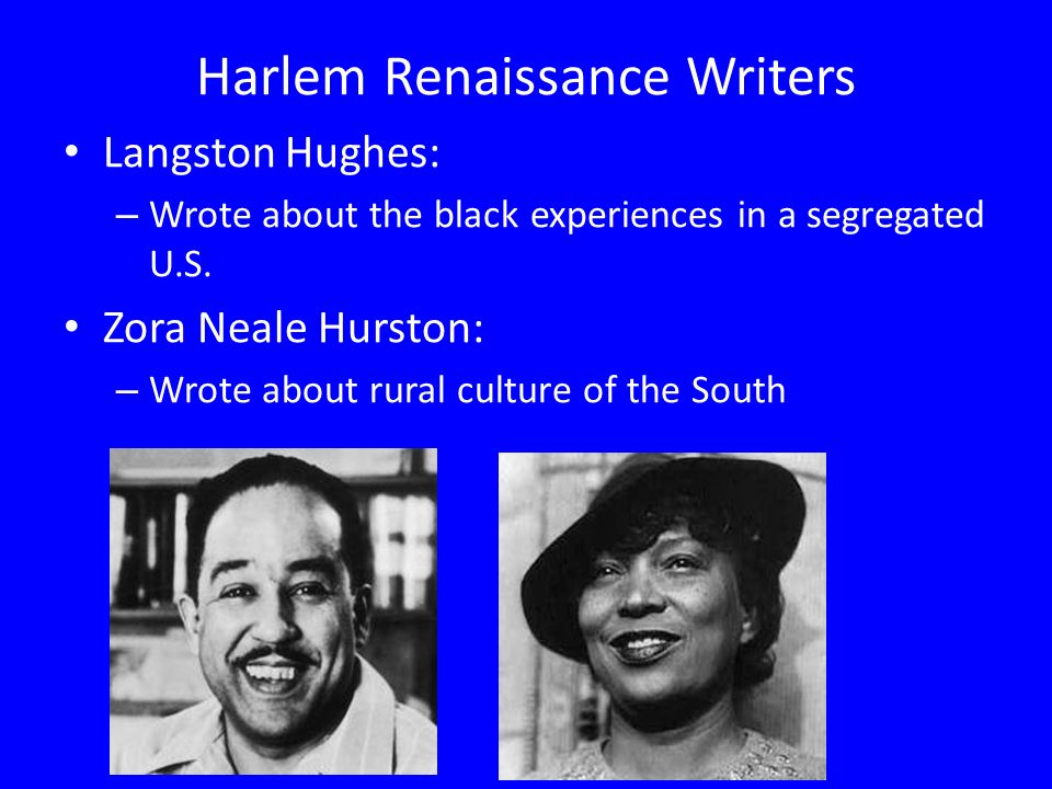 Harlem Renaissance Writers