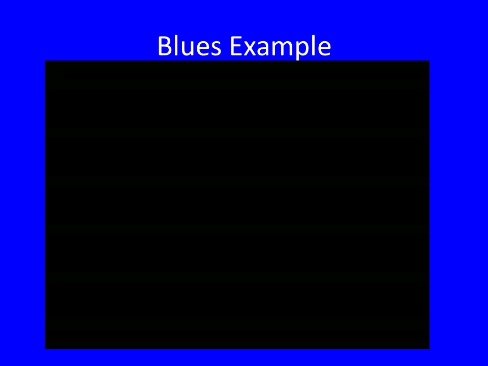 Blues Example