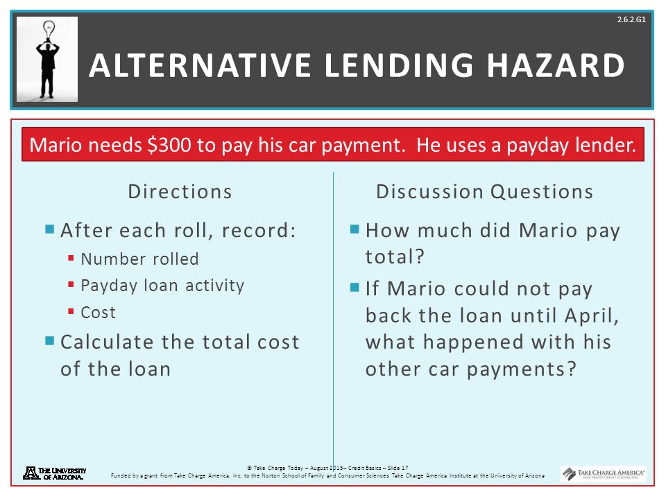 Alternative Lending Hazard