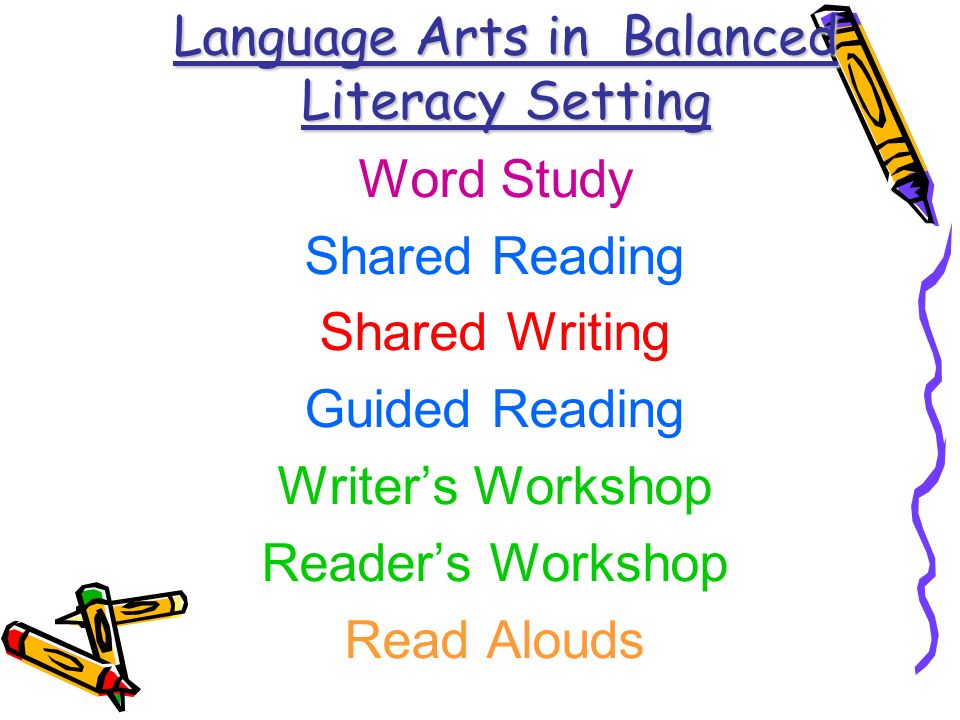 Language Arts in Balanced Literacy Setting