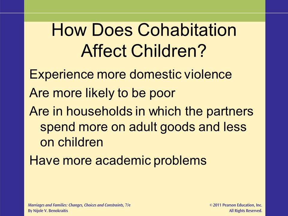 How Does Cohabitation Affect Children