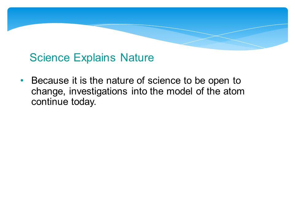Science Explains Nature