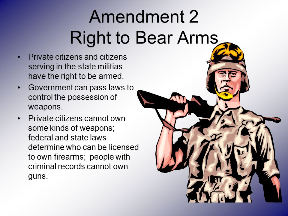 Amendment 2 Right to Bear Arms