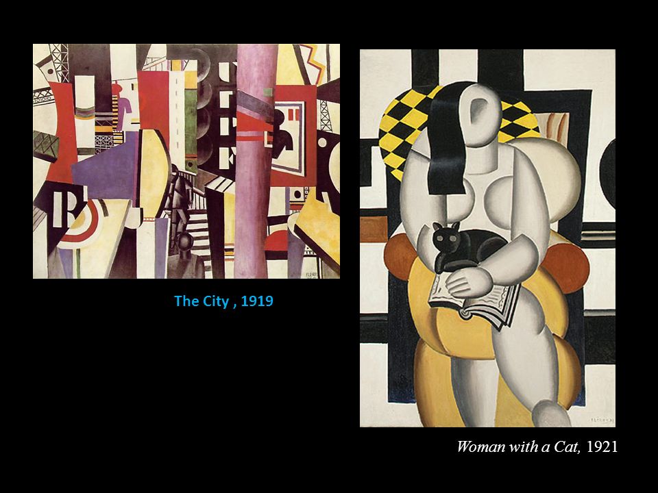 The City , 1919 Woman with a Cat, 1921