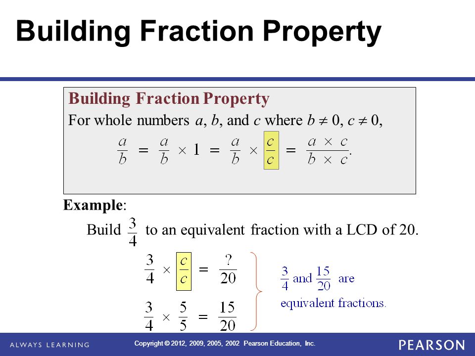 Building Fraction Property