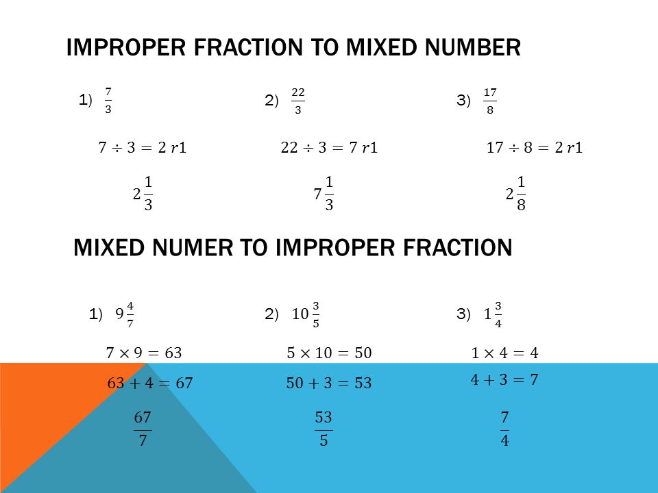 Improper fraction to Mixed Number