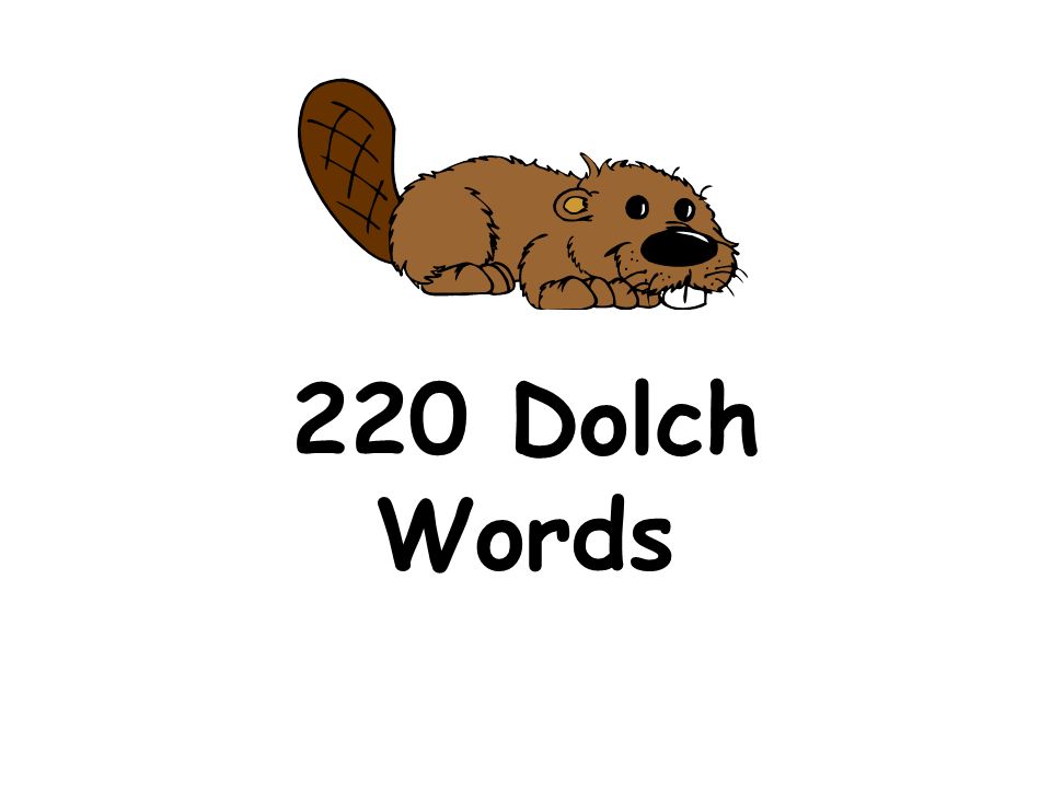 220 Dolch Words