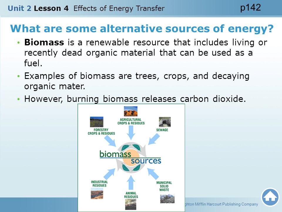 What are some alternative sources of energy
