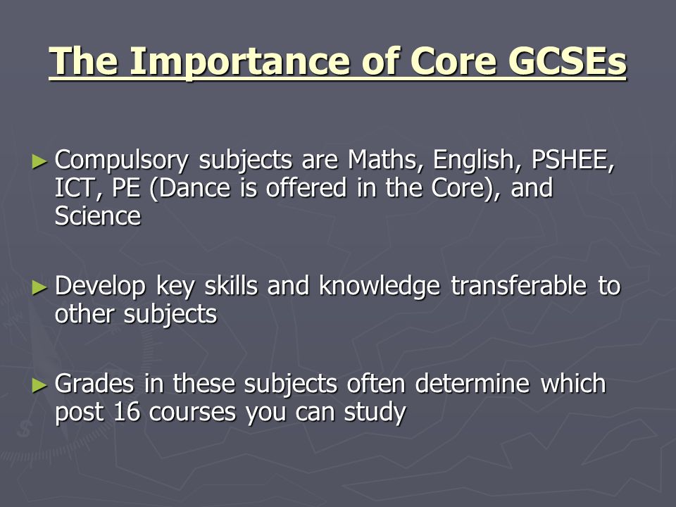 The Importance of Core GCSEs