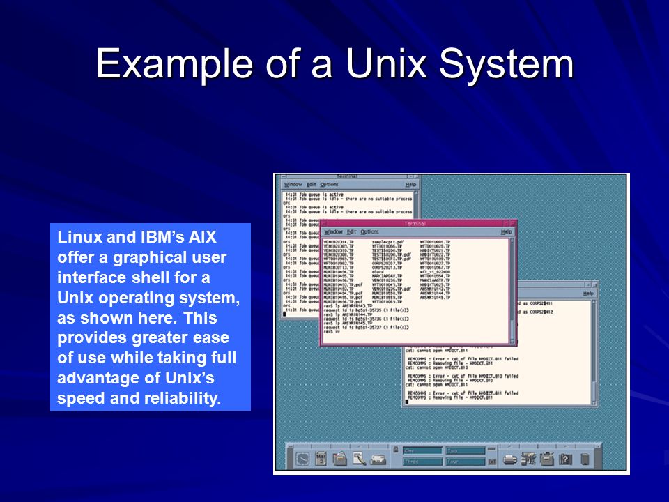 Example of a Unix System