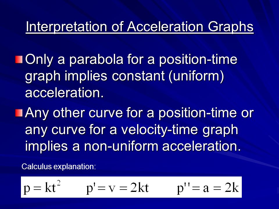 Interpretation of Acceleration Graphs