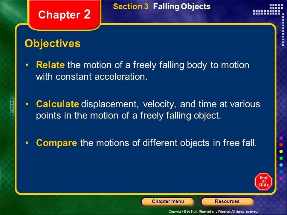Section 3 Falling Objects