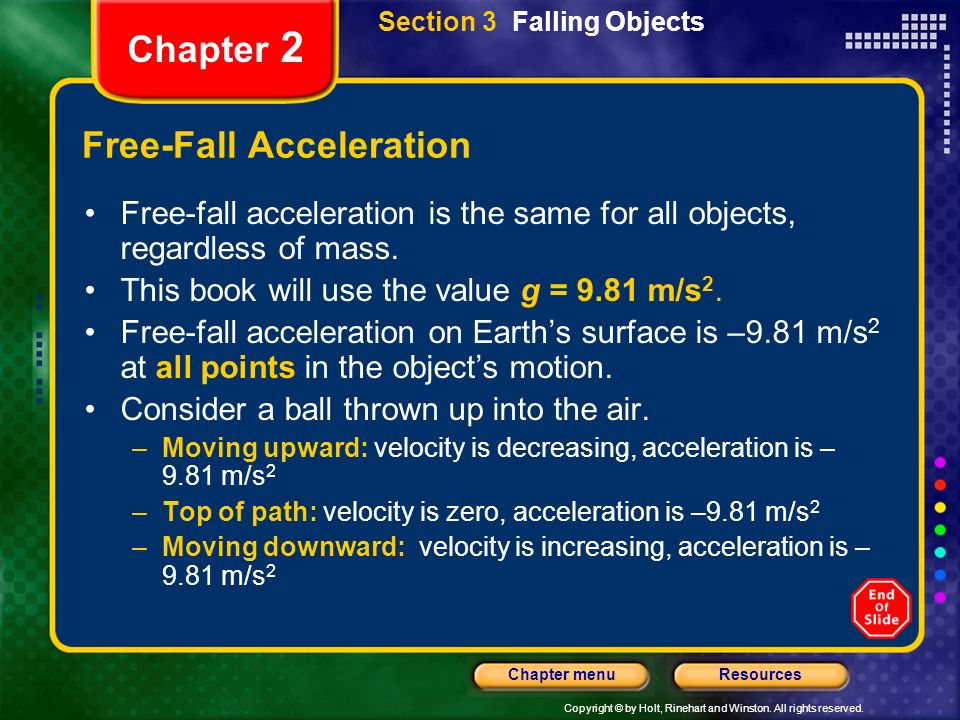 Free-Fall Acceleration