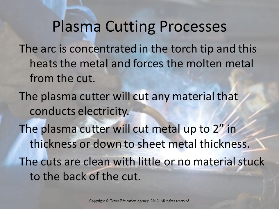 Plasma Cutting Processes