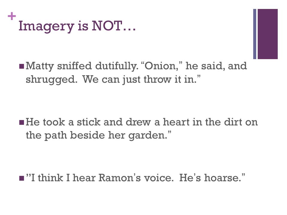 Imagery is NOT… Matty sniffed dutifully. Onion, he said, and shrugged. We can just throw it in.