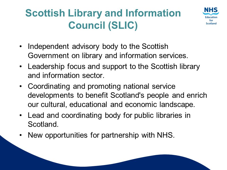 Scottish Library and Information Council (SLIC)