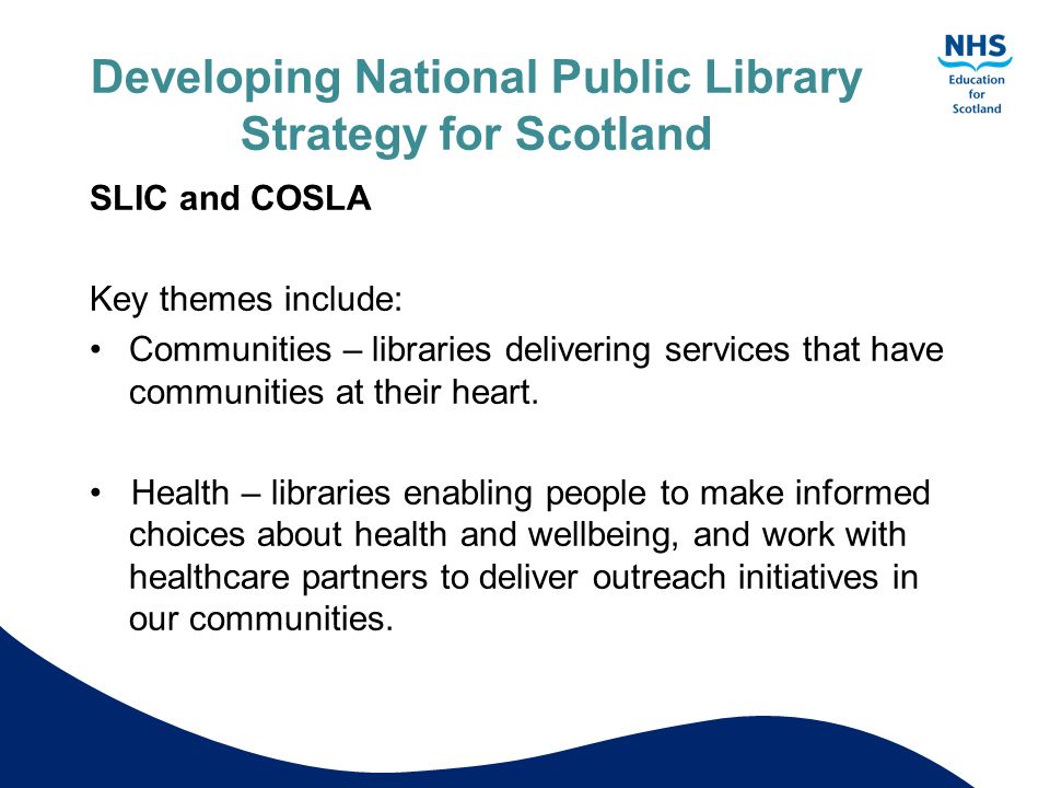 Developing National Public Library Strategy for Scotland