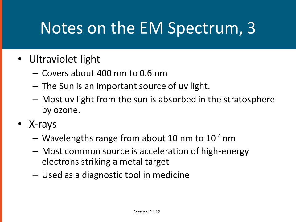 Notes on the EM Spectrum, 3