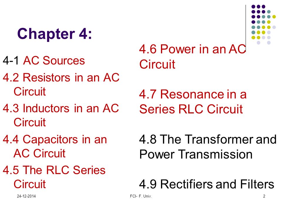 Chapter 4: 4.6 Power in an AC Circuit
