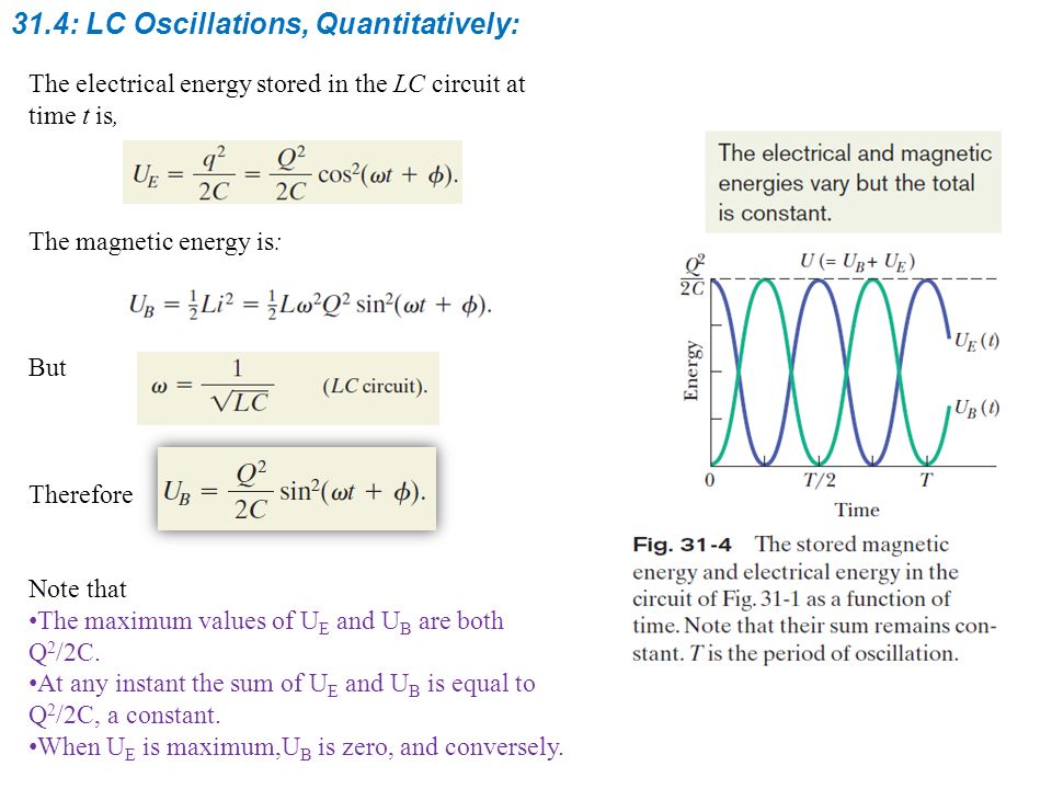 31.4: LC Oscillations, Quantitatively: