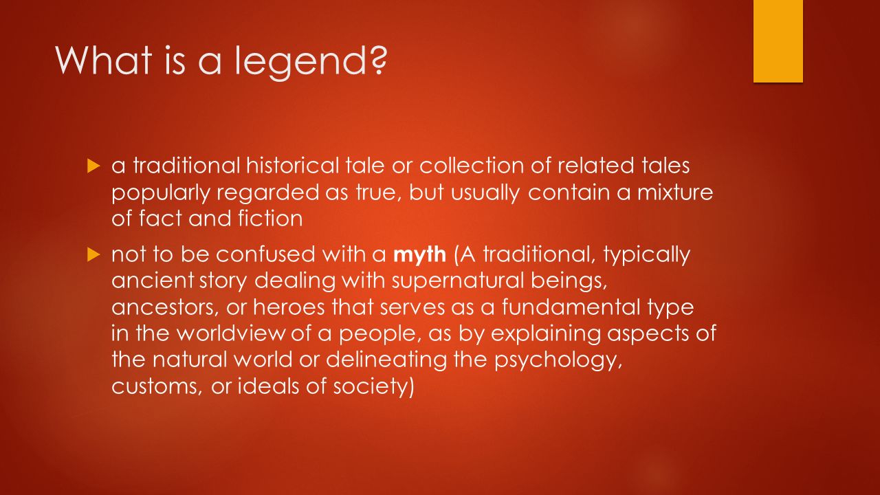 What is a legend