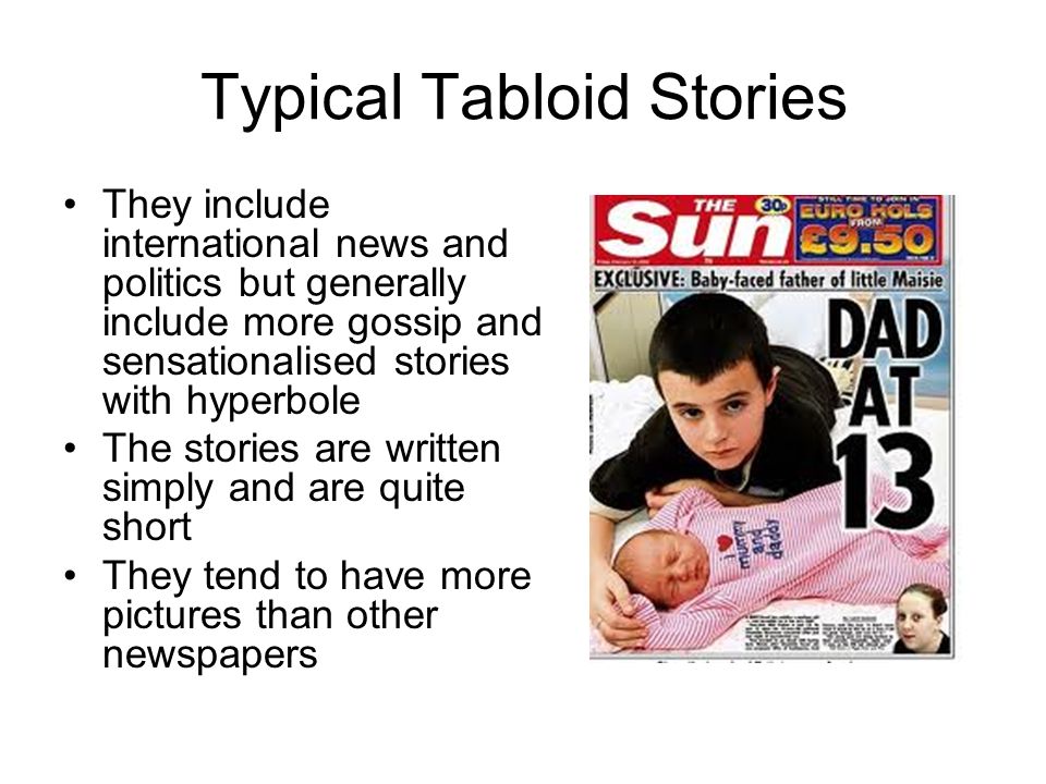 Typical Tabloid Stories