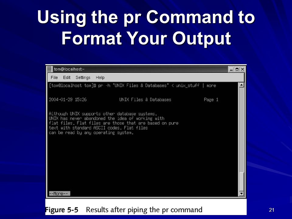 Using the pr Command to Format Your Output