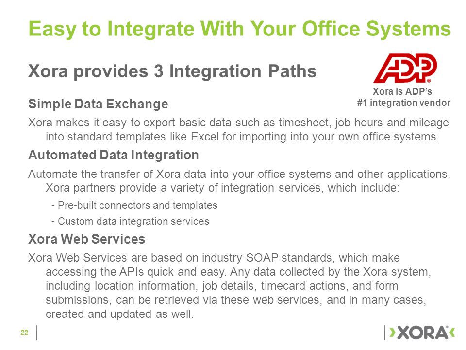 Easy to Integrate With Your Office Systems