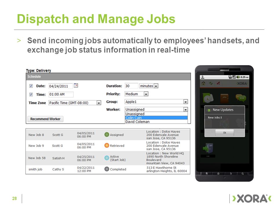 Dispatch and Manage Jobs
